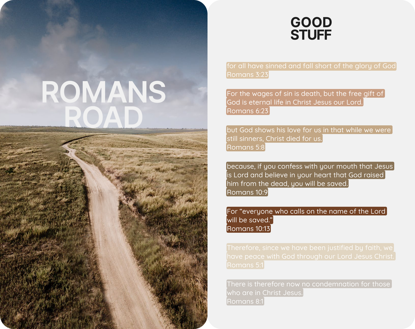 Romans Road Bracelets Pack